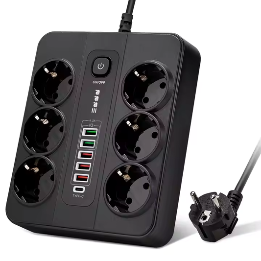 Višenamenski Produžni Kabl sa USB i USB-C Portovima