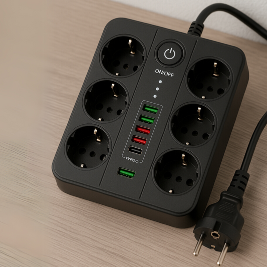 Višenamenski Produžni Kabl sa USB i USB-C Portovima